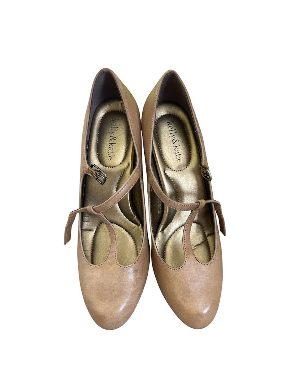 Kelly & Katie Closed Toe Tan Size 9.5 heels